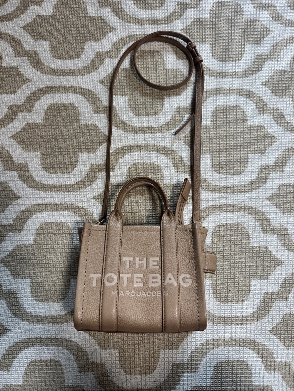 Marc Jacobs Micro Mini Carmel The Tote Bag Crossbody in Carmel